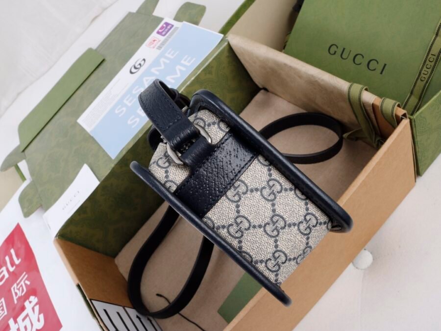 Black GG Supreme canvas bag -7711671 - Image 8