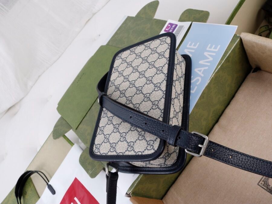 Black GG Supreme canvas bag -7711671 - Image 3