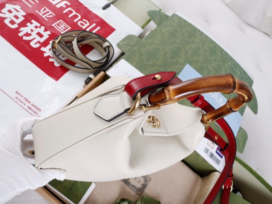 Diana bamboo section handbag 746251 imported leather small bag - Image 12