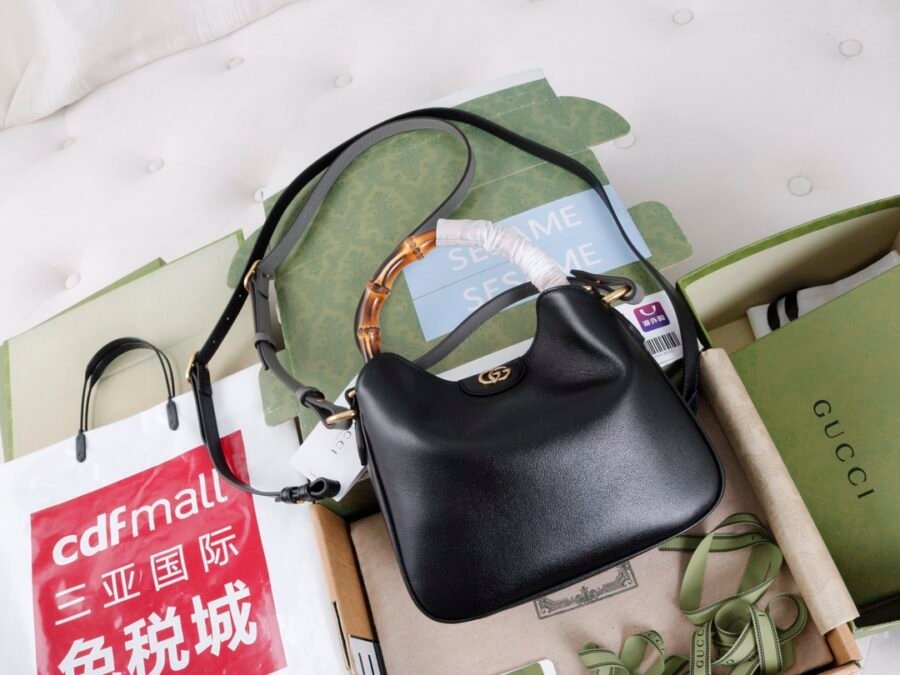 Diana bamboo section handbag 746251 imported leather small bag - Image 3