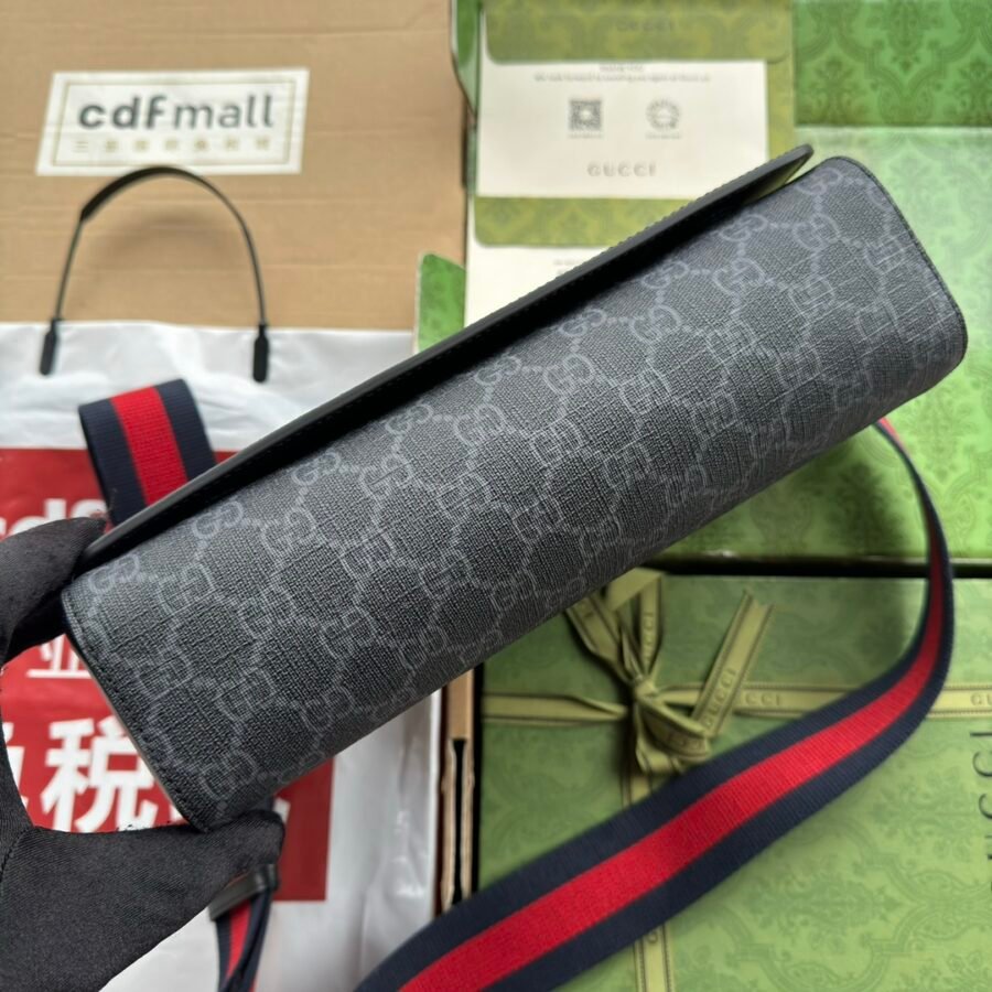 Black GG Supreme canvas bag -771167 - Image 3